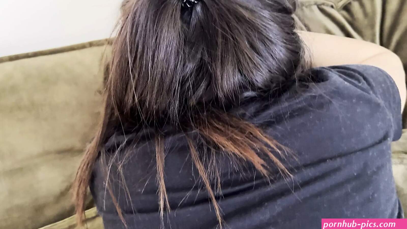 Doggy style anal casting of a french arab beurette on a sofa