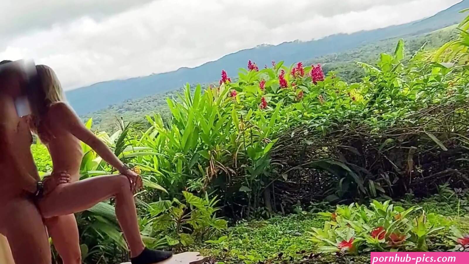 Aroused couple of lovers gets intimate on their last day of vacation in Costa Rica